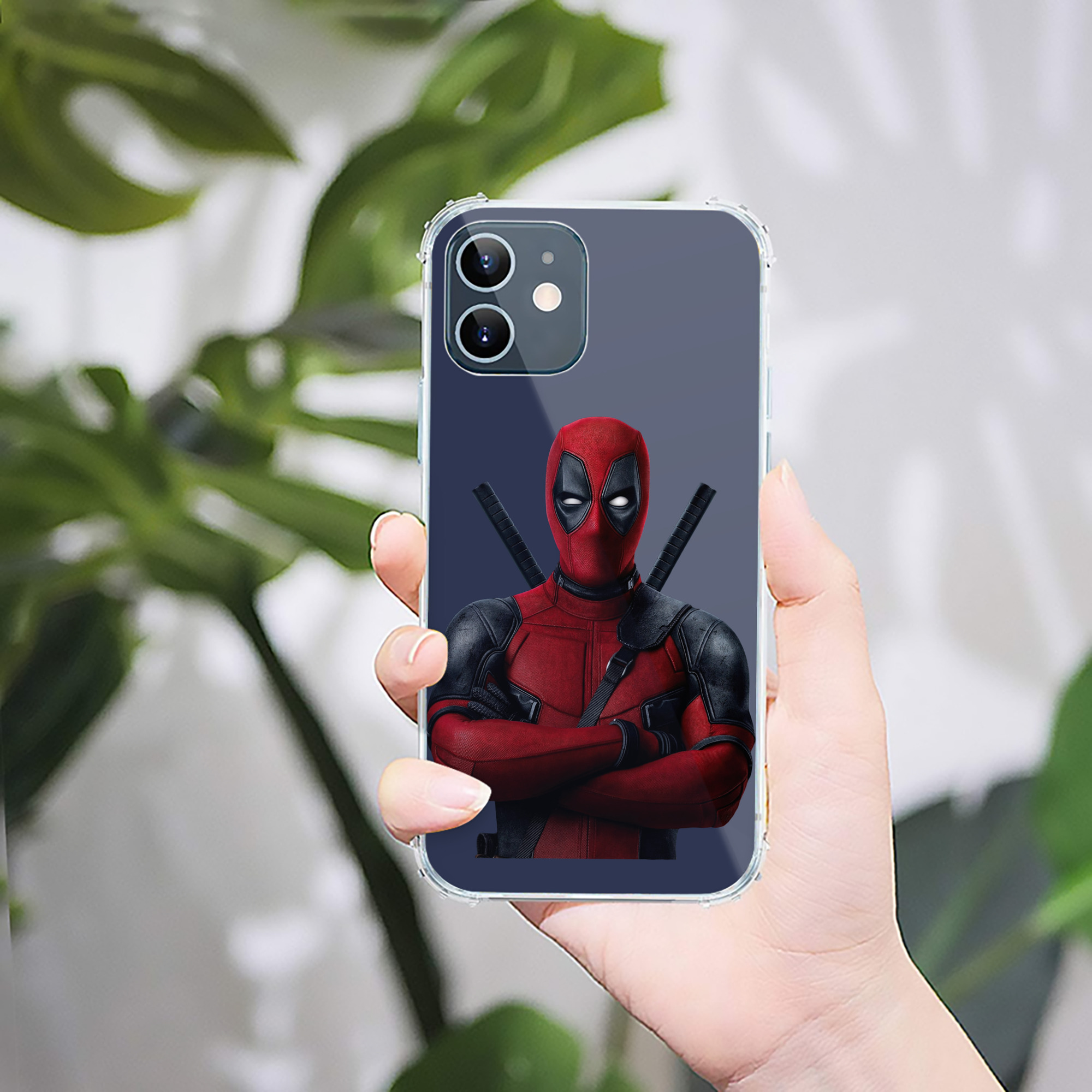 （画像用） Deadpool デッドプール 【iPhone 12シリーズ対応】透明スマホケース（クリアソフトケース）